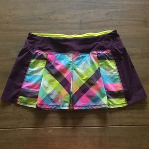 Lululemon skirt (plum plaid)